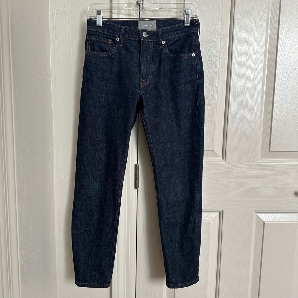 Everlane Curvy Cheeky Straight Ankle Jeans - Dark Indigo - Size‎ 27